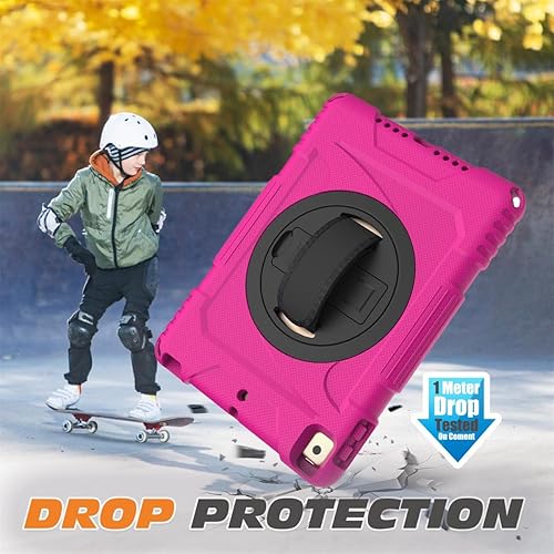 Miniatura 4 de SUPLIK Funda infantil para iPad de 987 generación  10.2 pulgadas 202120202019, duradera a prueba de golpes, ligera, con correa de mano giratoria de