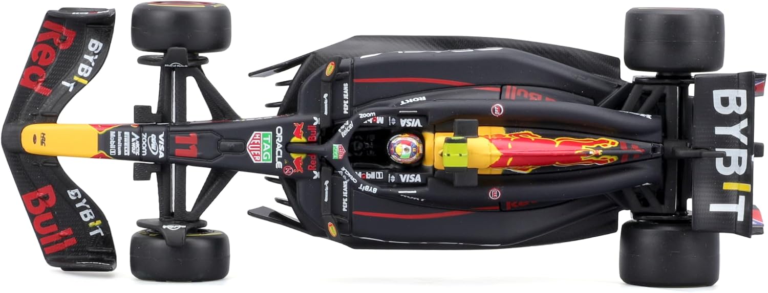 Bburago 1:43 2024 Race Oracle Red Bull RB20 with Helmet, Perez #11