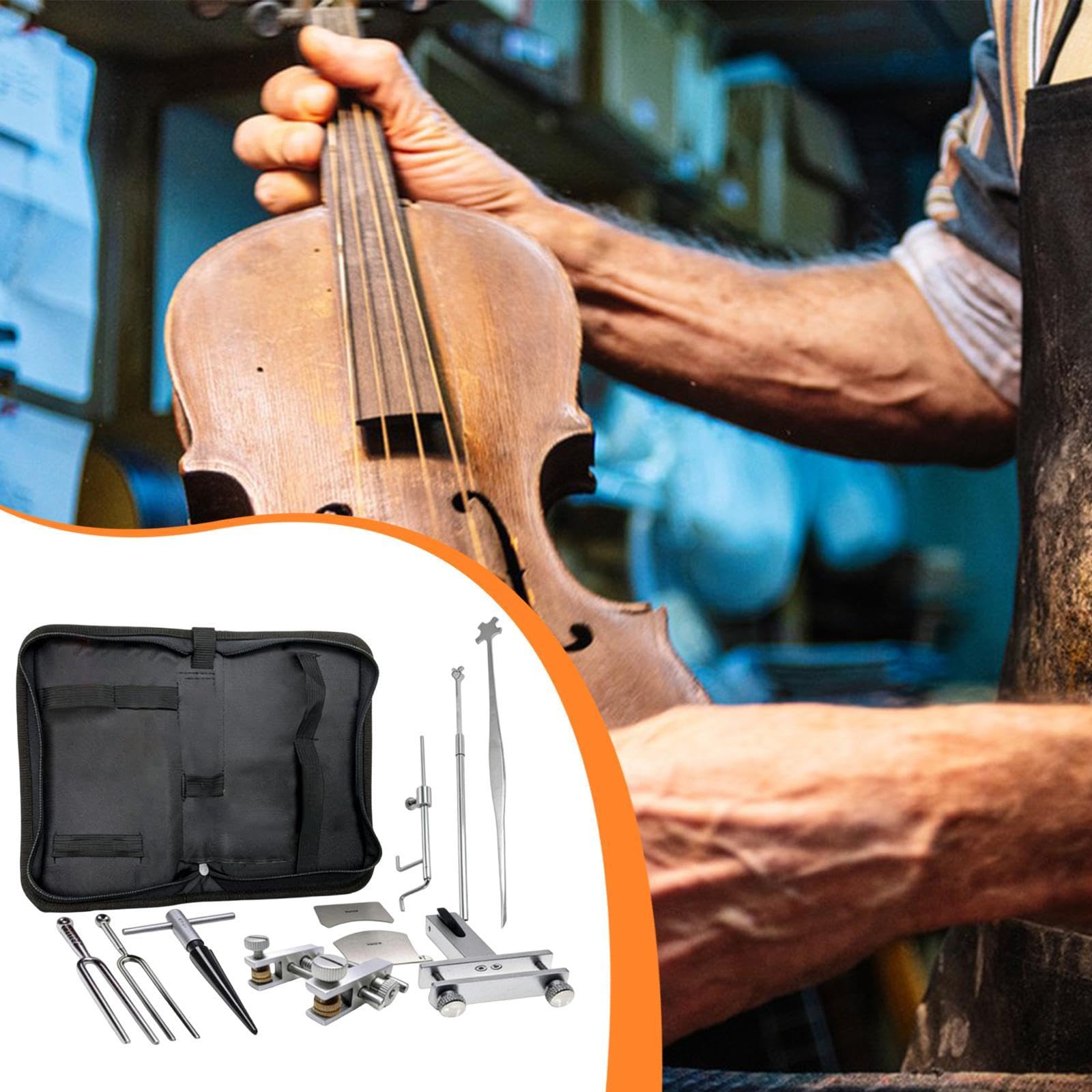 Präzisions Violin Wartungsset Mit Koffer 11-Teilig
