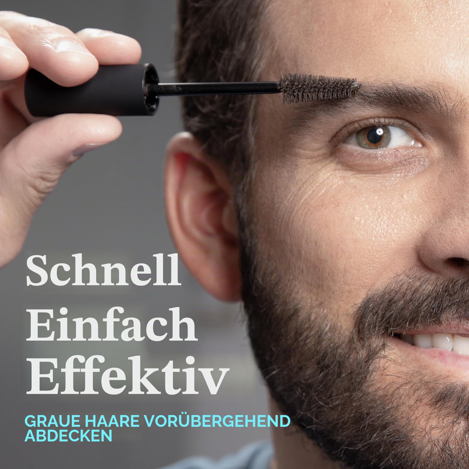 Just for Men 1-Day Beard & Brow Farbe, temporäre Farbe für Beard und Eyebrows, für einen vollen, gut verfeinerten Look, bis zu 30 Anwendungen, Hellbraun