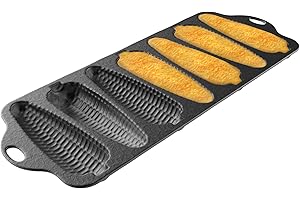 Cast Iron Cornbread Skillet with Corncob Sticks