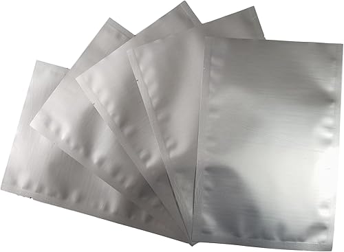 Miniatura 5 de Bolsas de Mylar de 7.5 mil (por lado)  Varios tamaños de aluminio genuino forrado bolsa para alimentos a largo plazo, granos, arroz, hornear,