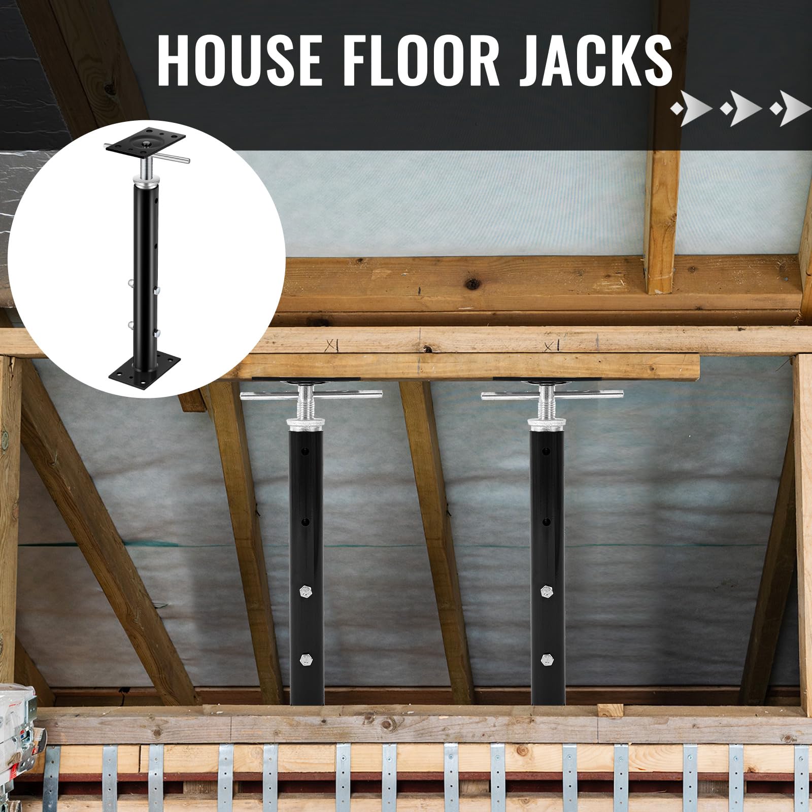 Snapklik.com : Yaocom 2 Pcs Adjustable Jack Post, 19"-36" Height Range ...