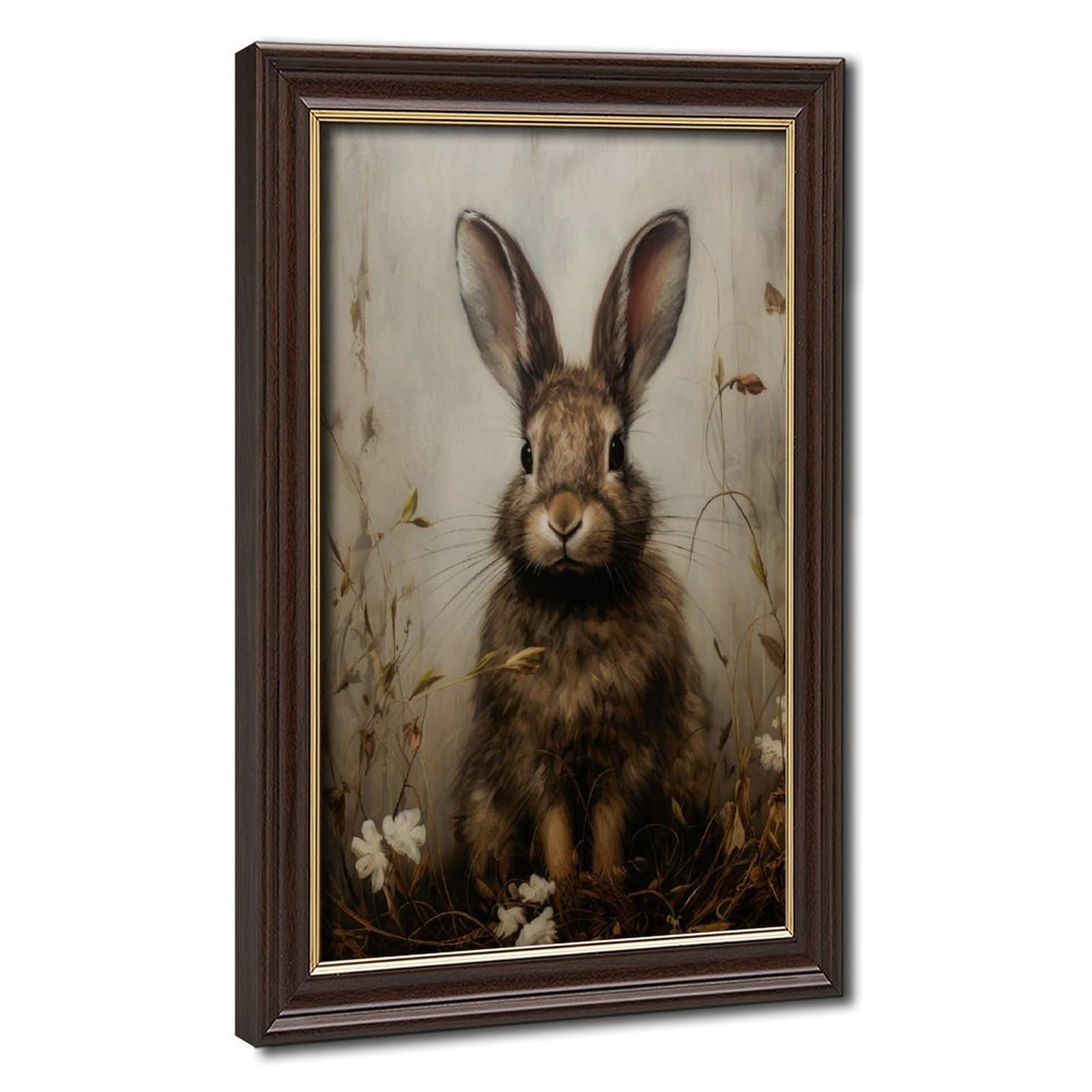 Bareronor Rabbit Cottagecore Canvas Poster Bedroom Decor Landscape Office Room Decor Gift 24" L X 36" W