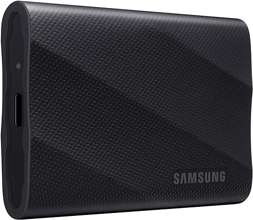 SAMSUNG T9 SSD portátil de 4 TB, unidad de estado sólido externa USB 3.2 Gen 2x2, velocidades de lectura de hasta 2,000 MBs para juegos, estudiantes
