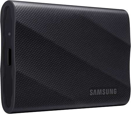 SAMSUNG SSD portátil T9 2TB, USB 3.2 Gen 2x2 Unidade externa de estado sólido, velocidade de leitura de até 2.000 MB/s para jogos, estudantes e profissionais, MU-PG2T0B/AM, preto