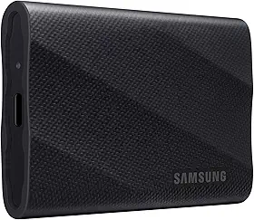SAMSUNG SSD portátil T9 2TB, USB 3.2 Gen 2x2 Unidade externa de estado sólido, velocidade de leitura de até 2.000 MB/s para jogos, estudantes e profissionais, MU-PG2T0B/AM, preto
