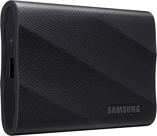 SAMSUNG SSD portátil T9 1TB, USB 3.2 Gen 2x2 Unidade externa de estado sólido, velocidade de leitura de até 2.000 MB/s para jogos, estudantes e profissionais, MU-PG1T0B/AM, preto