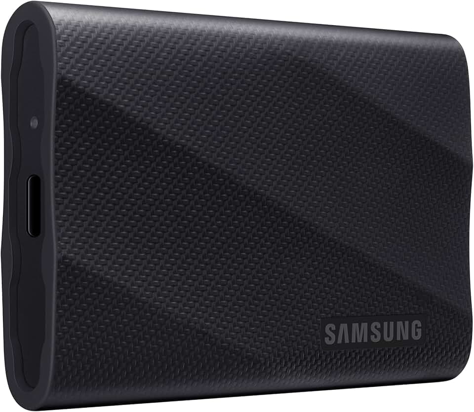 SAMSUNG SSD portátil T9 2TB, USB 3.2 Gen 2x2 Unidade externa de estado sólido, velocidade de leitura de até 2.000 MB/s para jogos, estudantes e profissionais, MU-PG2T0B/AM, preto