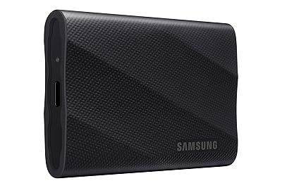 SAMSUNG T9 Portable SSD 4TB, USB 3.2 Gen 2x2 External Solid State Drive, Seq. Read Speeds Up to 2,000MB/s for Gaming, Students and Professionals,MU-PG4T0B/AM, Black (pack of 1)