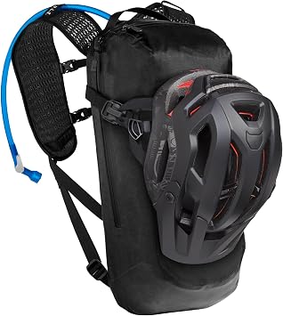 CamelBak M.U.L.E. Evo Bike Hydration Pack, AllWeather StormReady Design with 100oz Crux Reservoir, Black Silver 2.0
