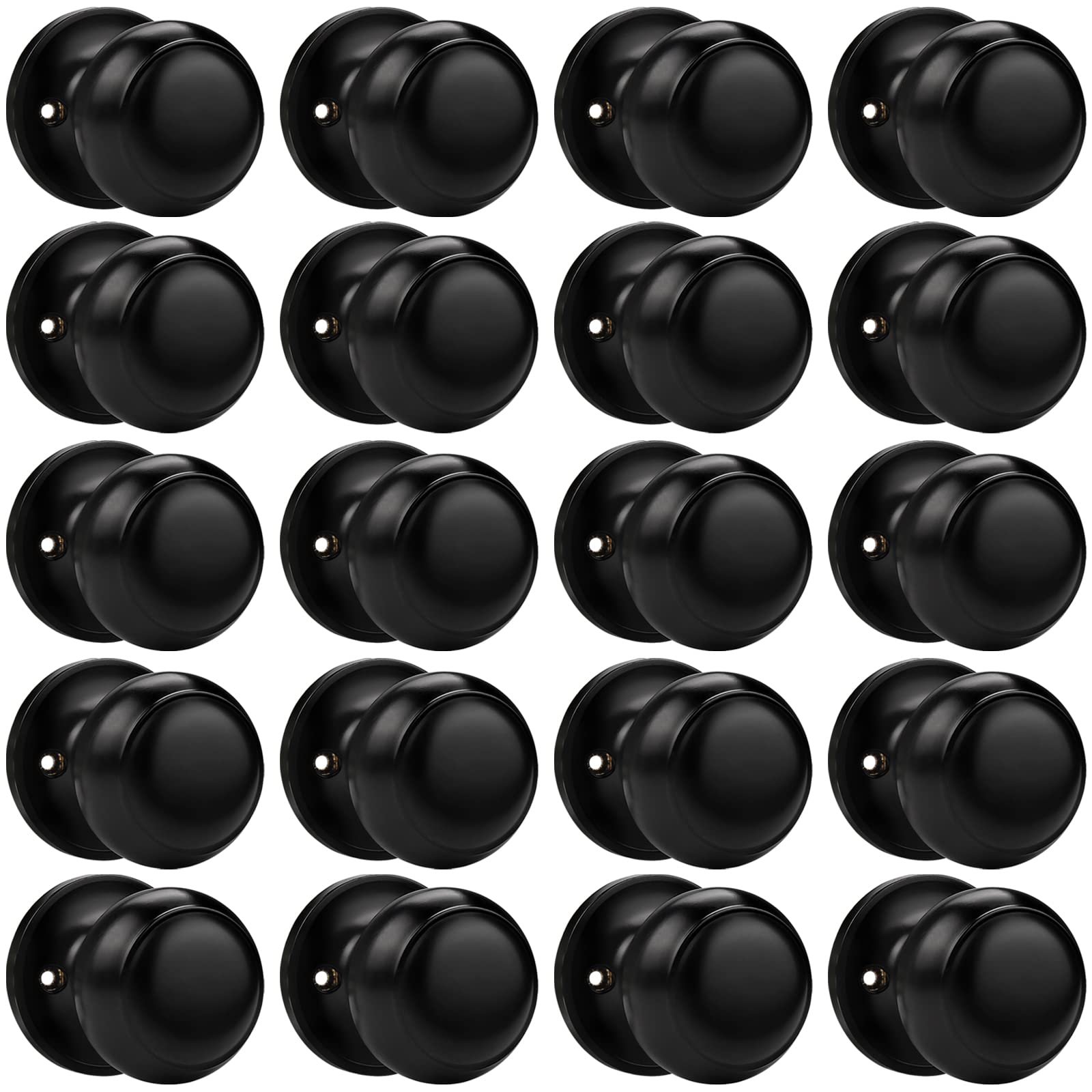 Black Dummy Door Knobs - 4 Pack -9