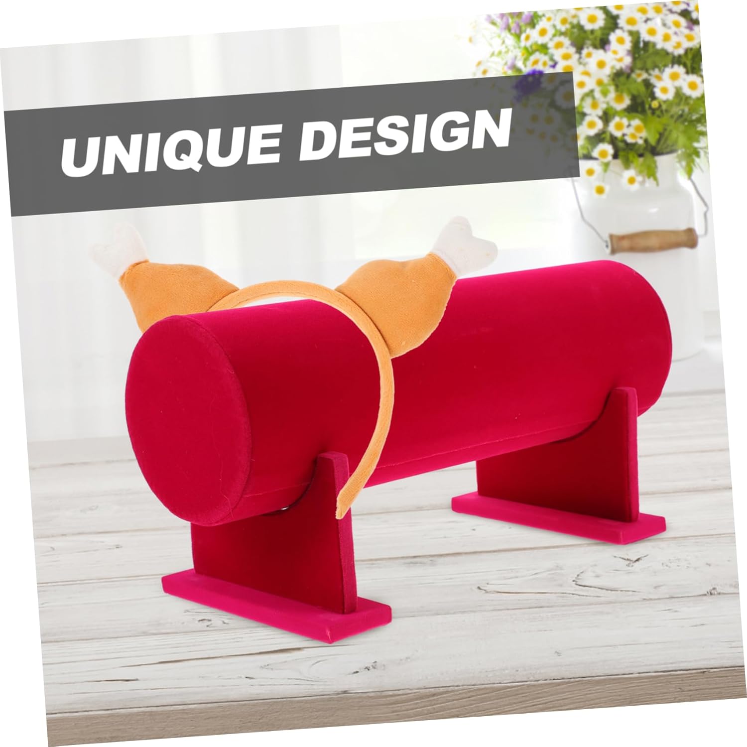 Healifty Desk Headband Holder Organizer Hair Hoop Rack Stable Hair Accessory Display Stand for Tidy Table and Easy Access