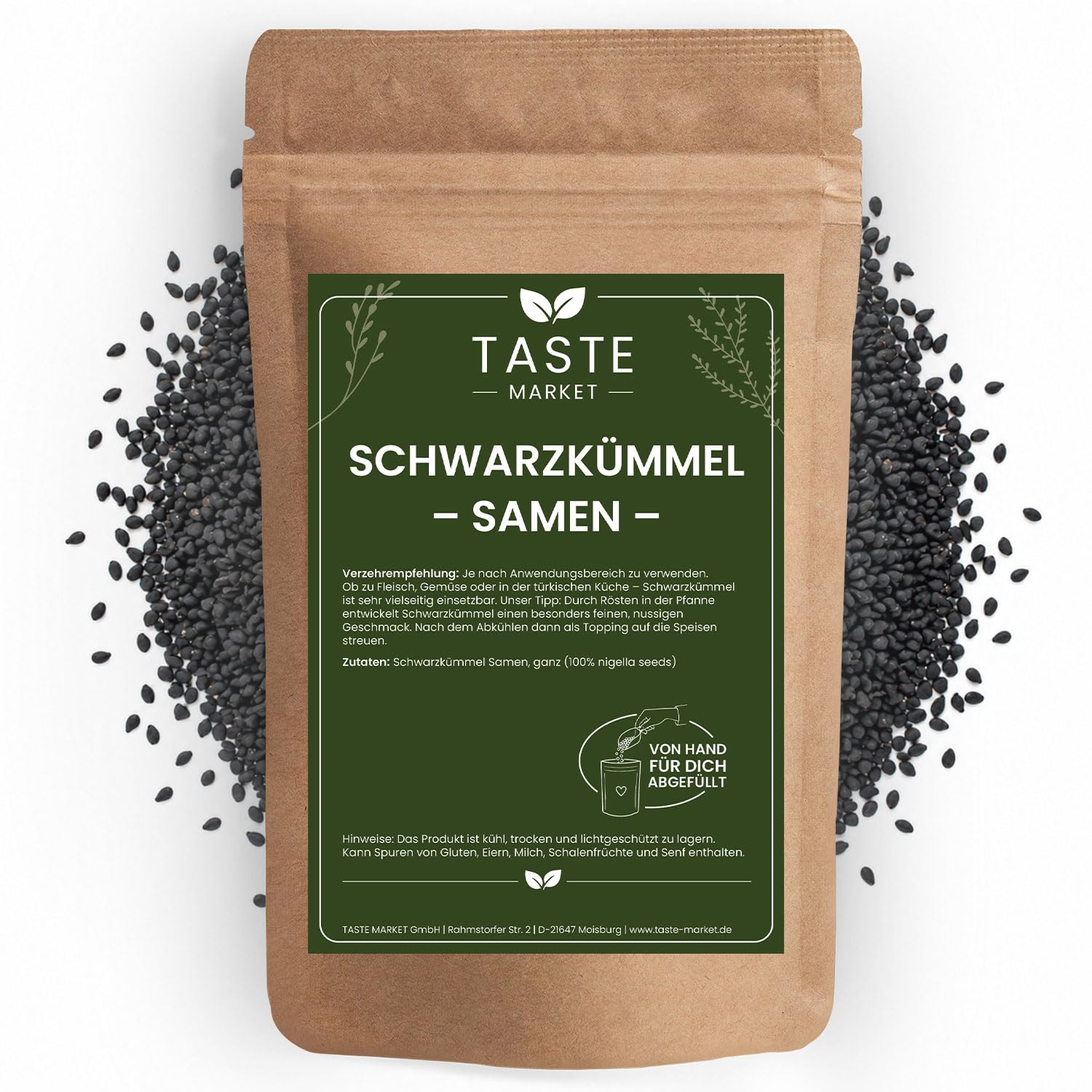 Schwarzkümmel Samen 10 kg GRÖSSENAUSWAHL | rein Schwarz Kümmel Samen Saat schwarz | nigella sativa | Schwarzkümmelsamen