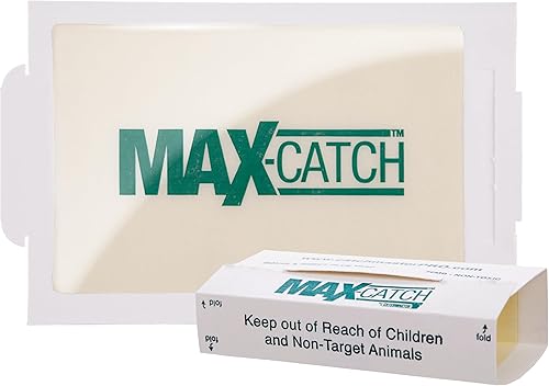 Catchmaster Max-Catch - Trampa de pegamento para ratones e insectos, 72 unidades, trampas para ratones interiores para el hogar, bandeja adhesiva