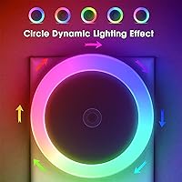 Vista 33 de Briignite Luz nocturna azul celeste, luces nocturnas enchufables a la pared, luz nocturna con sensores de luz, luz nocturna LED para habitación