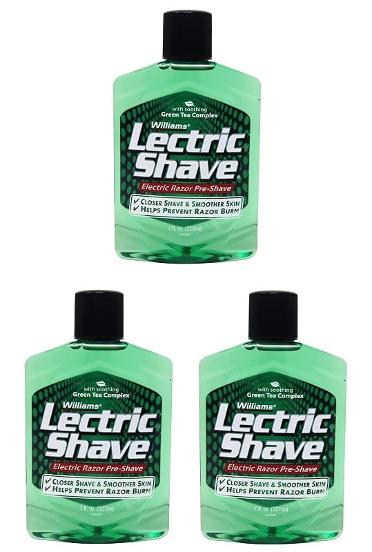 Lectric Shave Original pré-barba, 3 frascos de 198 g