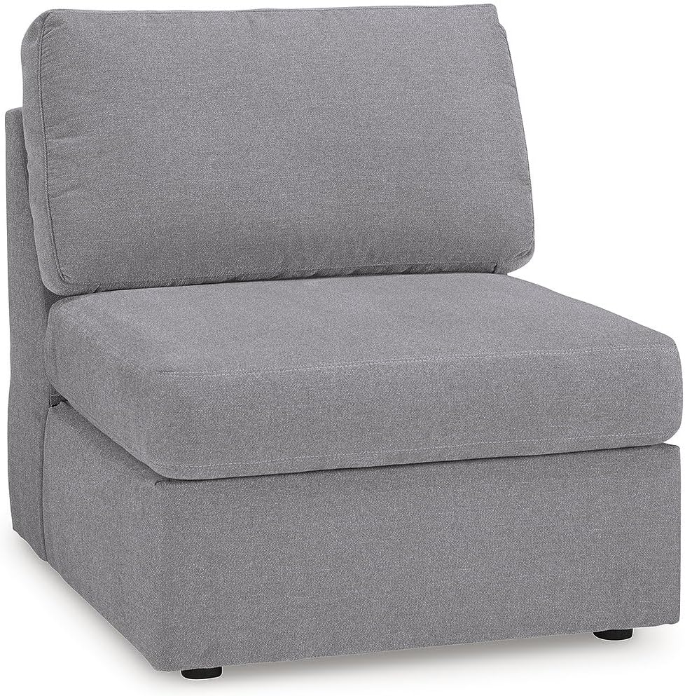 Signature Design by Ashley Modern Modmax Stain Resistant 5-Piece Sectional with Reversible Cushion and Built-in Speaker, Gray