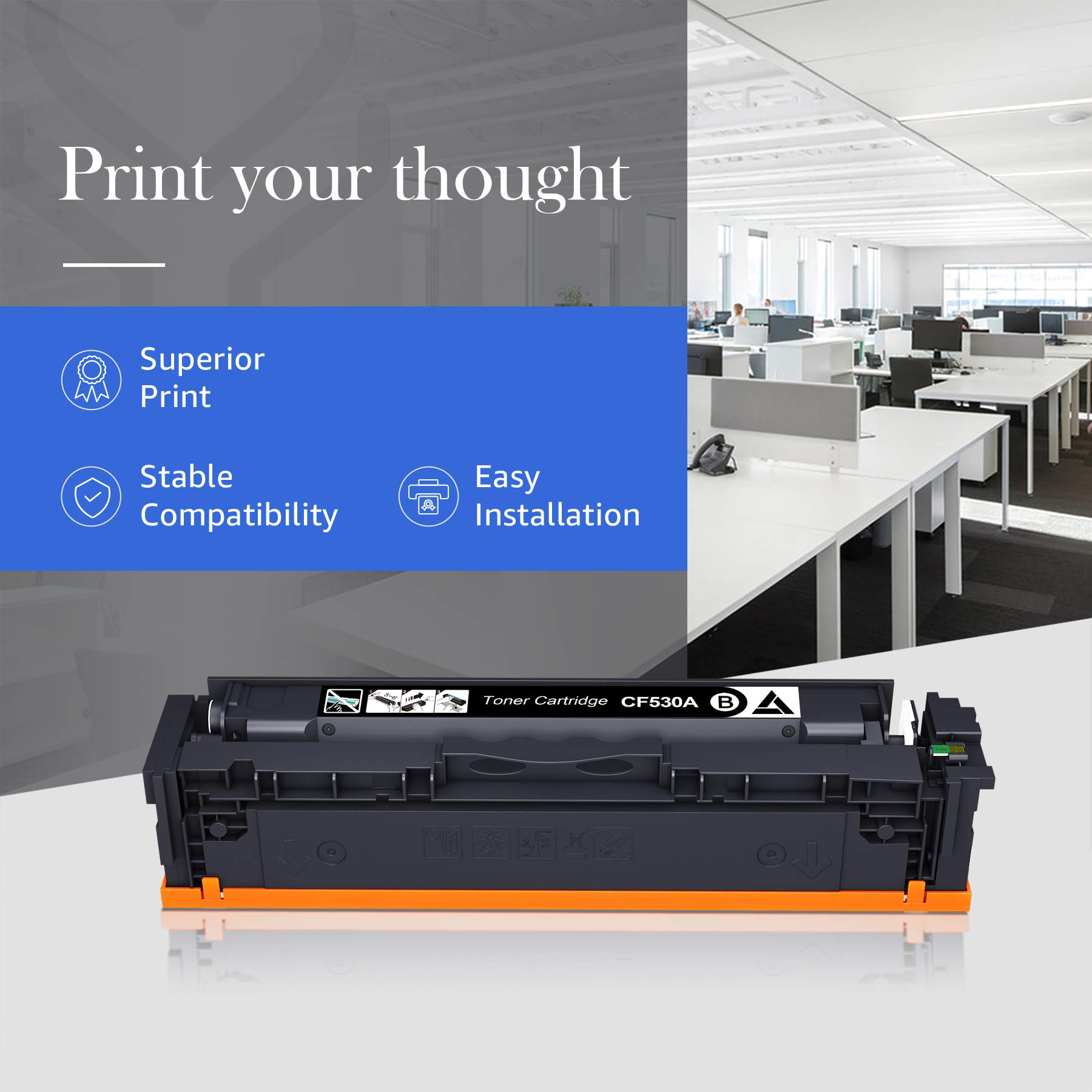 STAROVER Cartuccia toner compatibile di ricambio per HP 205A CF530A CF531A CF532A CF533A per HP Color Laserjet Pro M181FW M181 M180 180N per HP Color Laserjet Pro M154A M154NW M154 (4 confezioni)