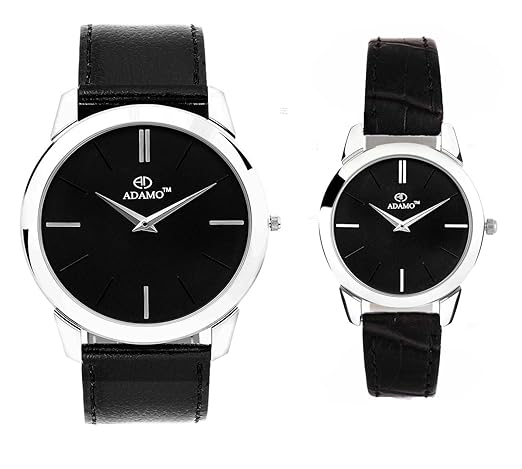 Slim Analog Black Dial Unisex Watch - AD6472SL02