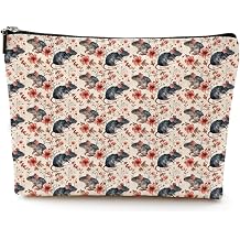 Cute Rat Cosmetic Bag Rat Stuff Merch Makeup Bag Funny Rats Lover Gifts for Women Friends Animal Lovers Grandma Rats Owner Lady Makeup Pouch Birthday Mothers Day Christmas Friendship Gifts