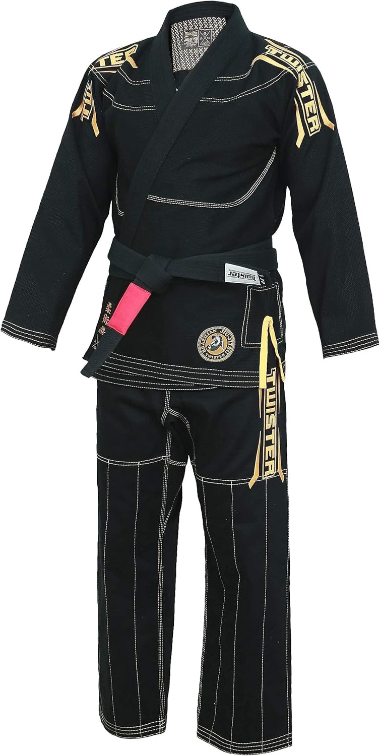 Black Mamba BJJ Gi – Preshrunk Cotton Pearl Weave Brazilian Jiu Jitsu Uniform, Unisex Adult, Free BJJ Belt - Image 2