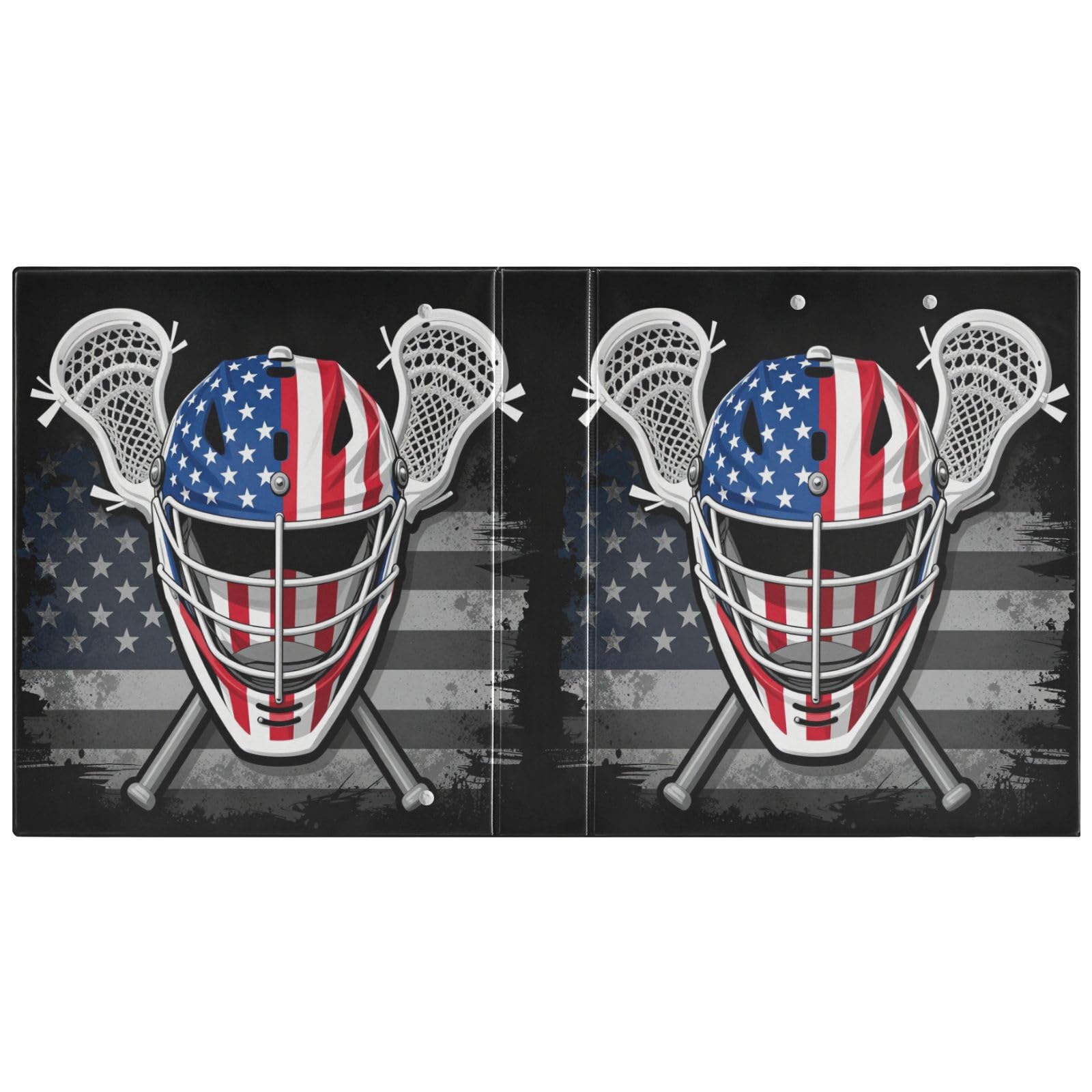 Raccoglitore con portablocco integrato bandiera americana Lacrosse