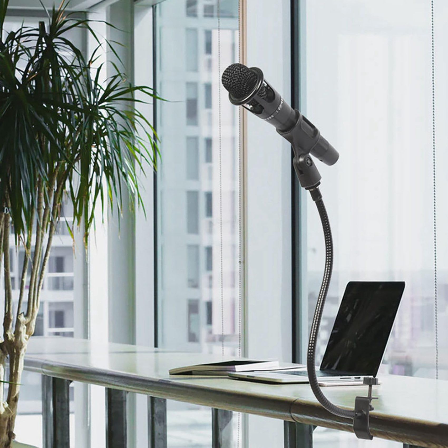 Pied de Microphone Flexible Col de Cygne- Bras Ajustable 360 Bureau