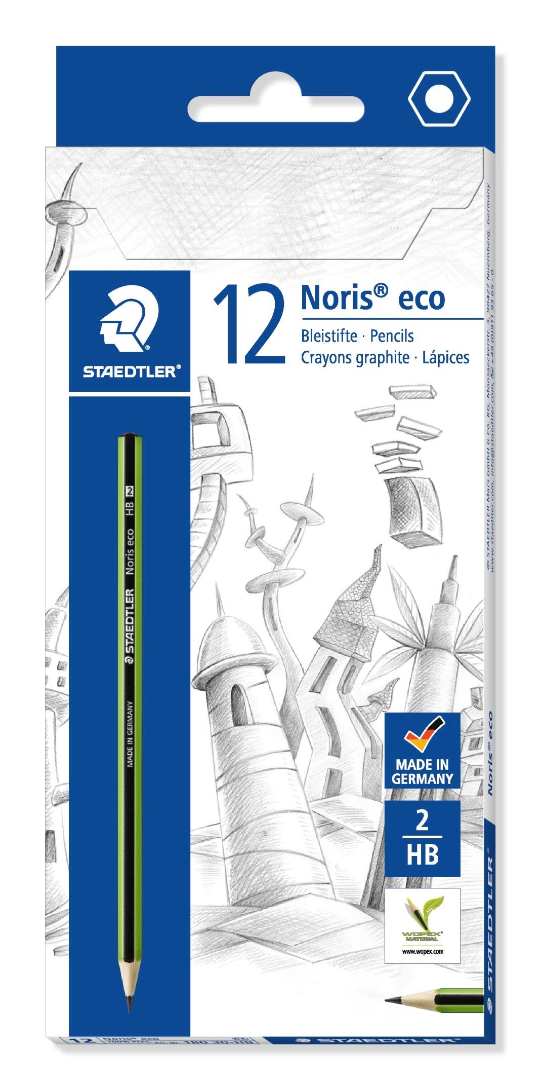 Staedtler 180 30-HB - Lápices, HB