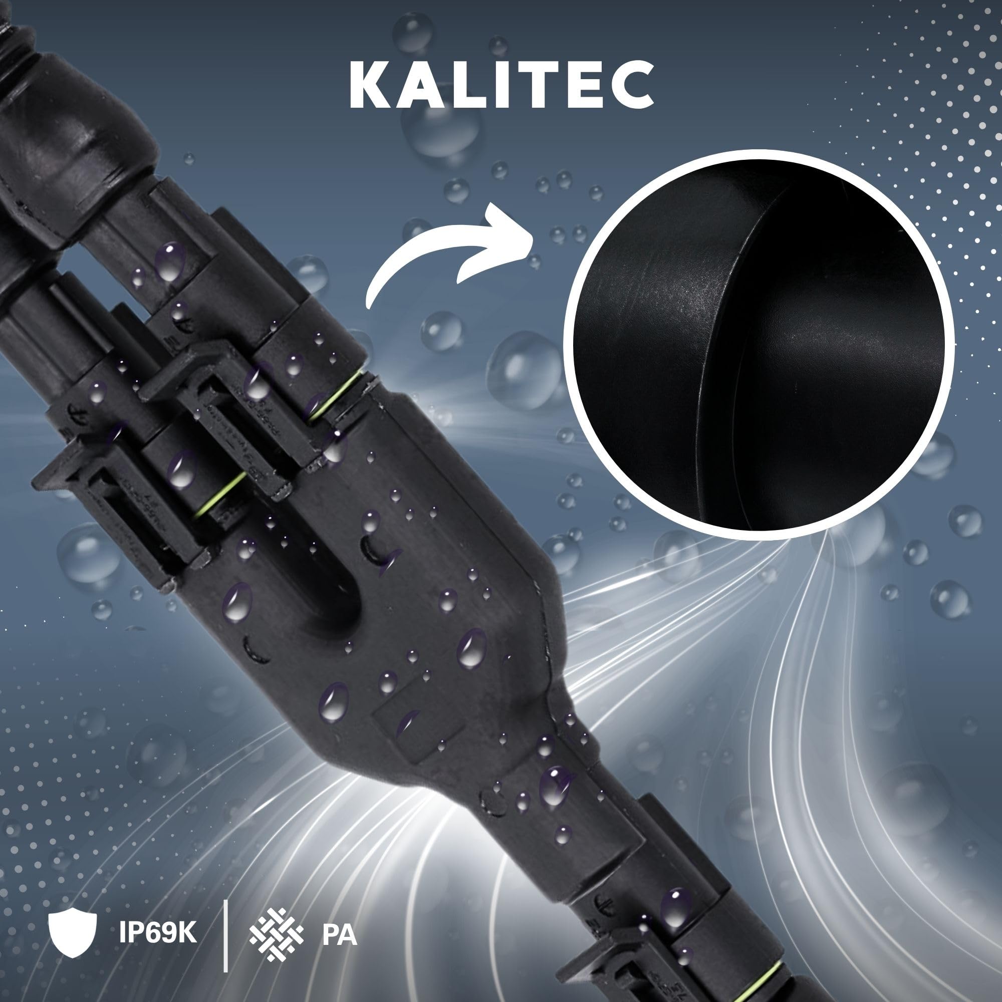 2 Pin PA66 AMP Superseal 1,5 MM Conector Ciego 2 Polos Tapa De