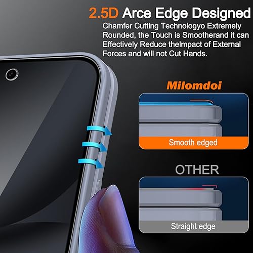 Miniatura 5 de Milomdoi Paquete de 3 protectores de pantalla de vidrio templado para Google Pixel 10 Pro Fold con 3 protectores de lente de cámara, accesorios