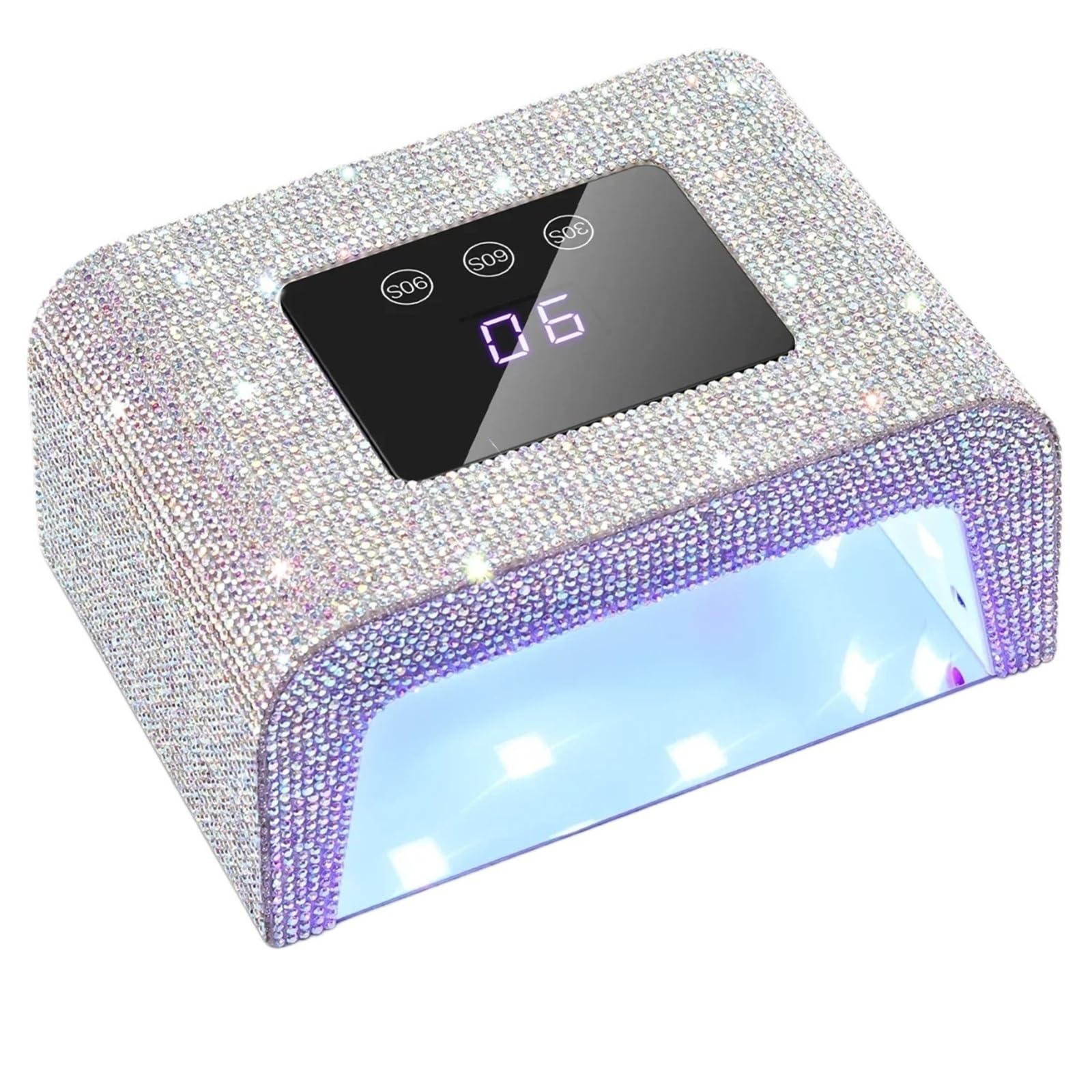 UV LED Nail Lamp Professional 15W Dryer with LCD Touch Screen and 3 Timing 15 LEDS Manicure Tools(SR)