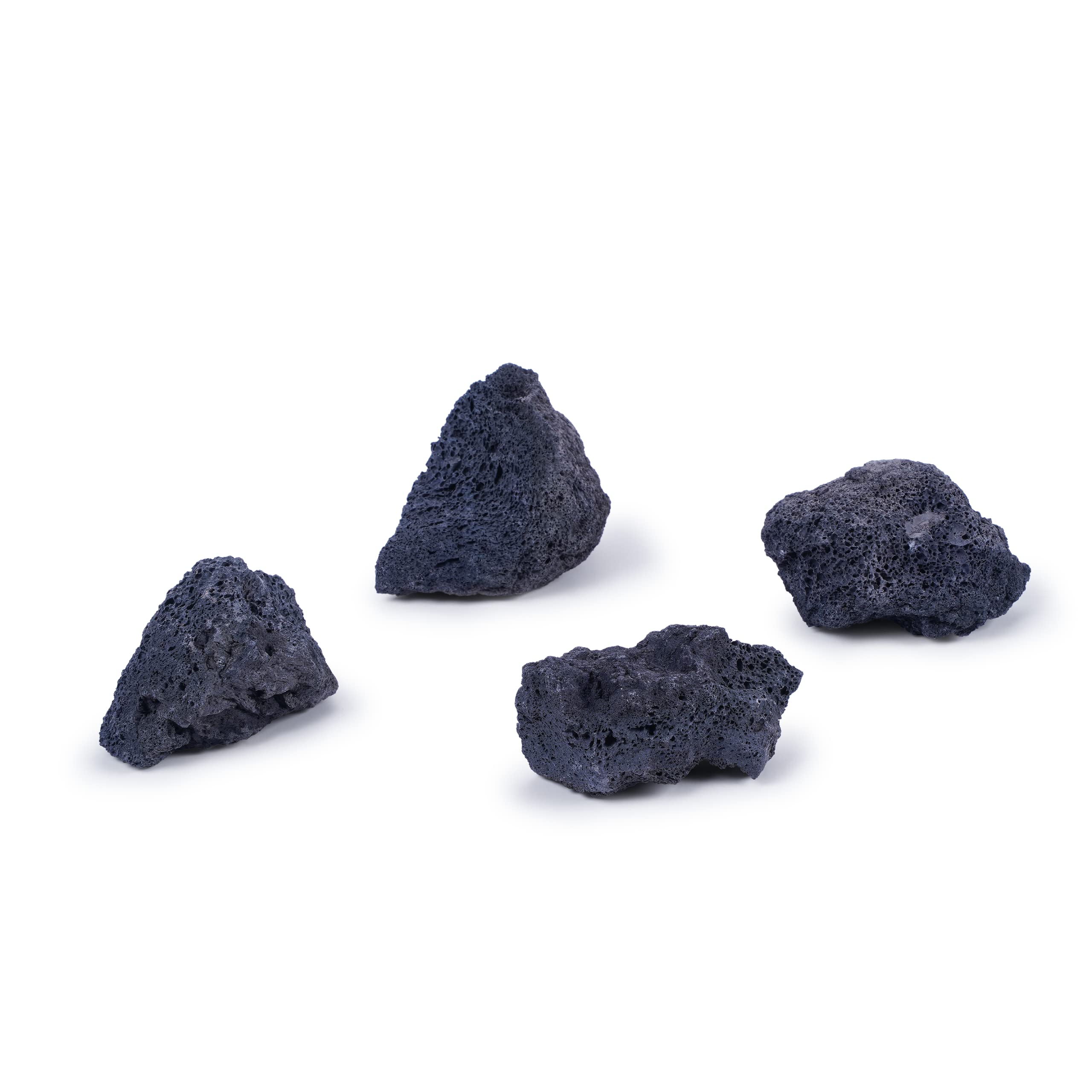 Landen Pierres de Lave Noires pour terrariums, paludarium, vivariums, Reptiles et Amphibiens (7,3 kg, 7,6 à 25,4 cm