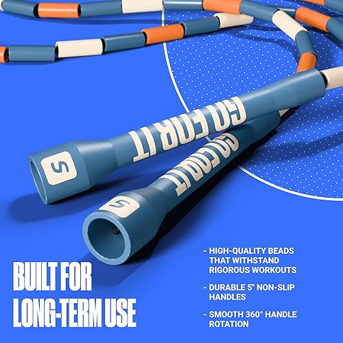 Miniatura 4 de Sportbit Elite - Cuerda de saltar con cuentas, cuerda de velocidad ajustable para fitness, crossfit, boxeo, sin enredos, ligera