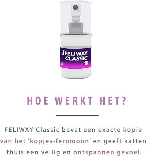Vista 5 de Feliway Espray portátil calmante con feromonas clásicas para gatos (20 mL)