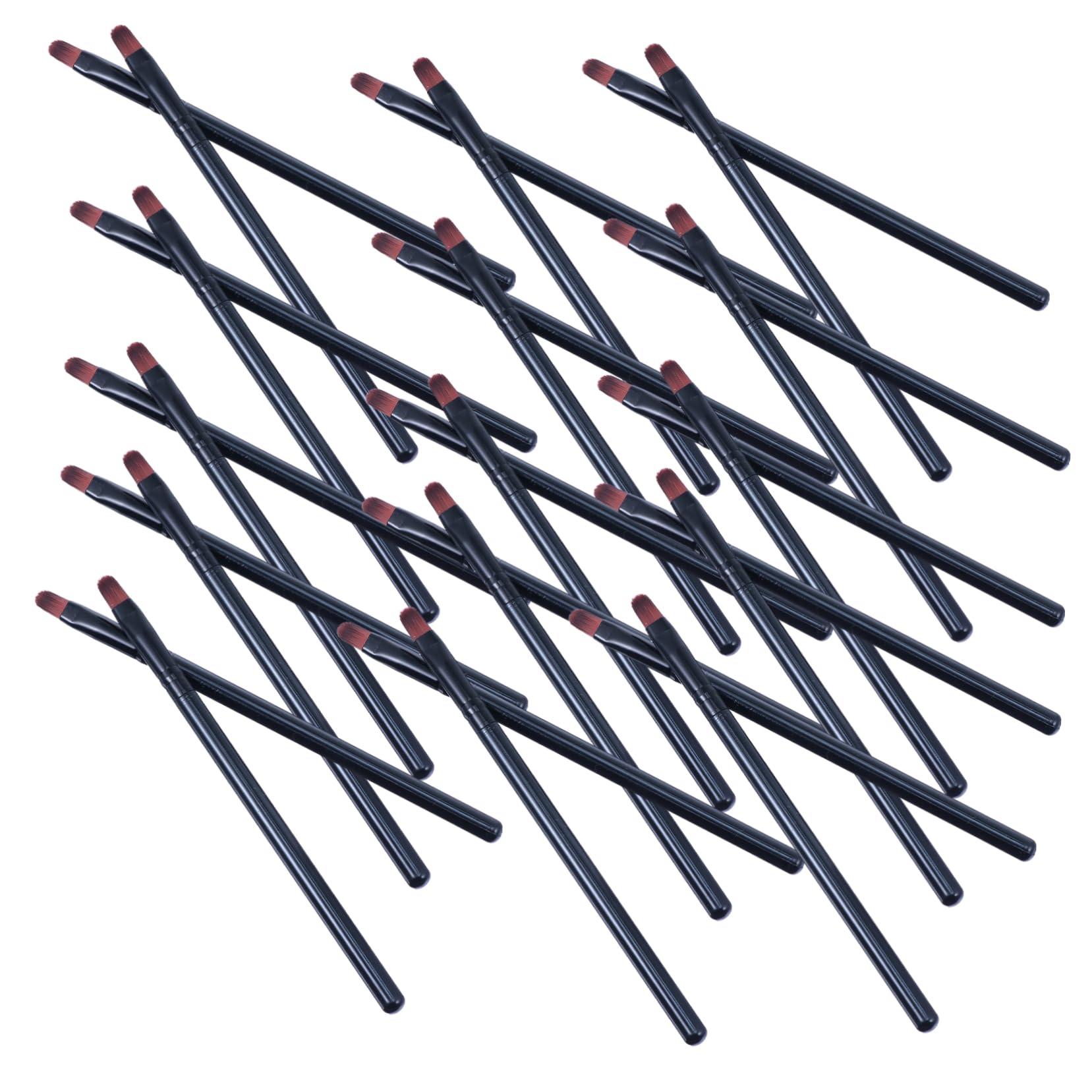 FOMIYES Makeup Brush Set 50pcs Lip Brush Portable Lipstick Applicator for Travel