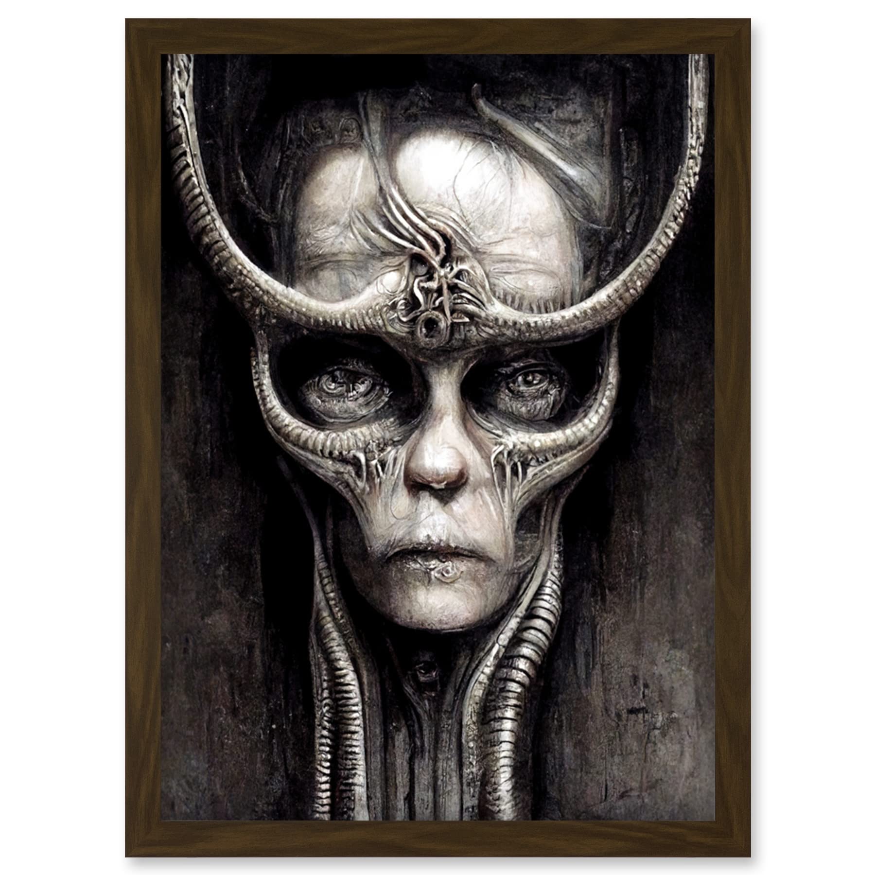Doppelganger33 LTD Gothic Fantasy Alien Art Artwork Framed Wall Art Print A4
