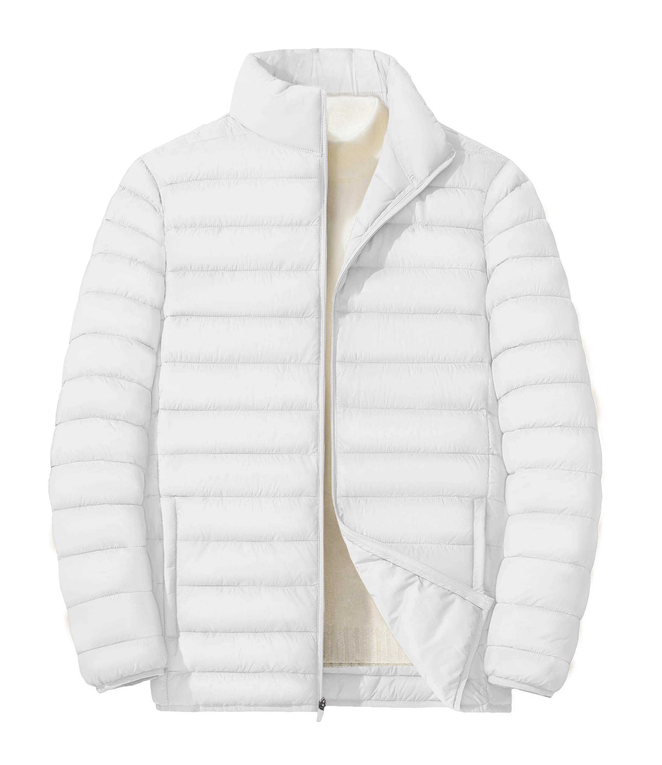 Men's Puffer Jackets Lightweight Warm Winter Coat Water-Repellent Windbreaker Insulated Quilted Packable Jacket