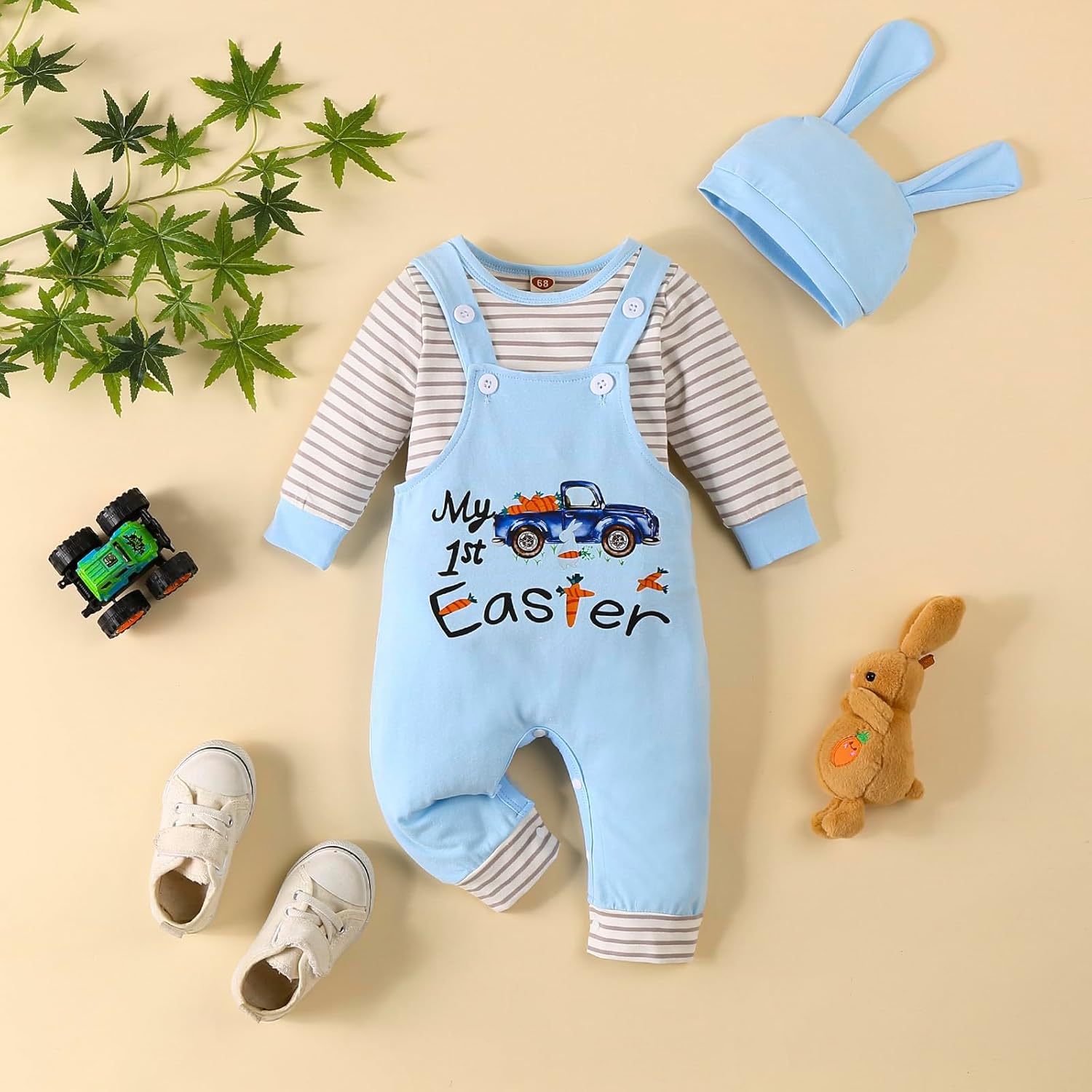 VINUOKER Baby Boy My First Outfit set 3Pcs Newborn Boy Clothes - Image 2