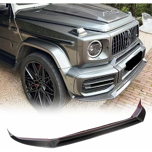 G63 Real Carbon Fiber Front Bumper Lip Fits for Mercedes G-Class W463 W464 G63 2019-2023 Front Lip Chin Spoiler Splitter Factory Outlet