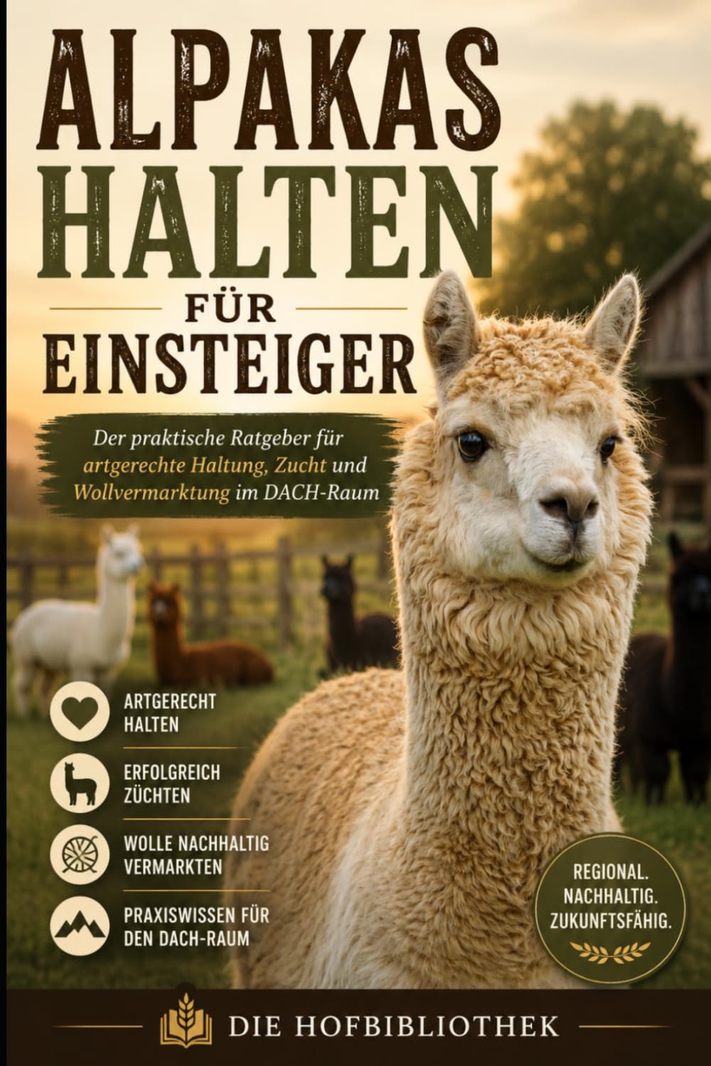Alpakas halten für Einsteiger: Der praktische Ratgeber für artgerechte Haltung, Zucht und Wollvermarktung im DACH-Raum
