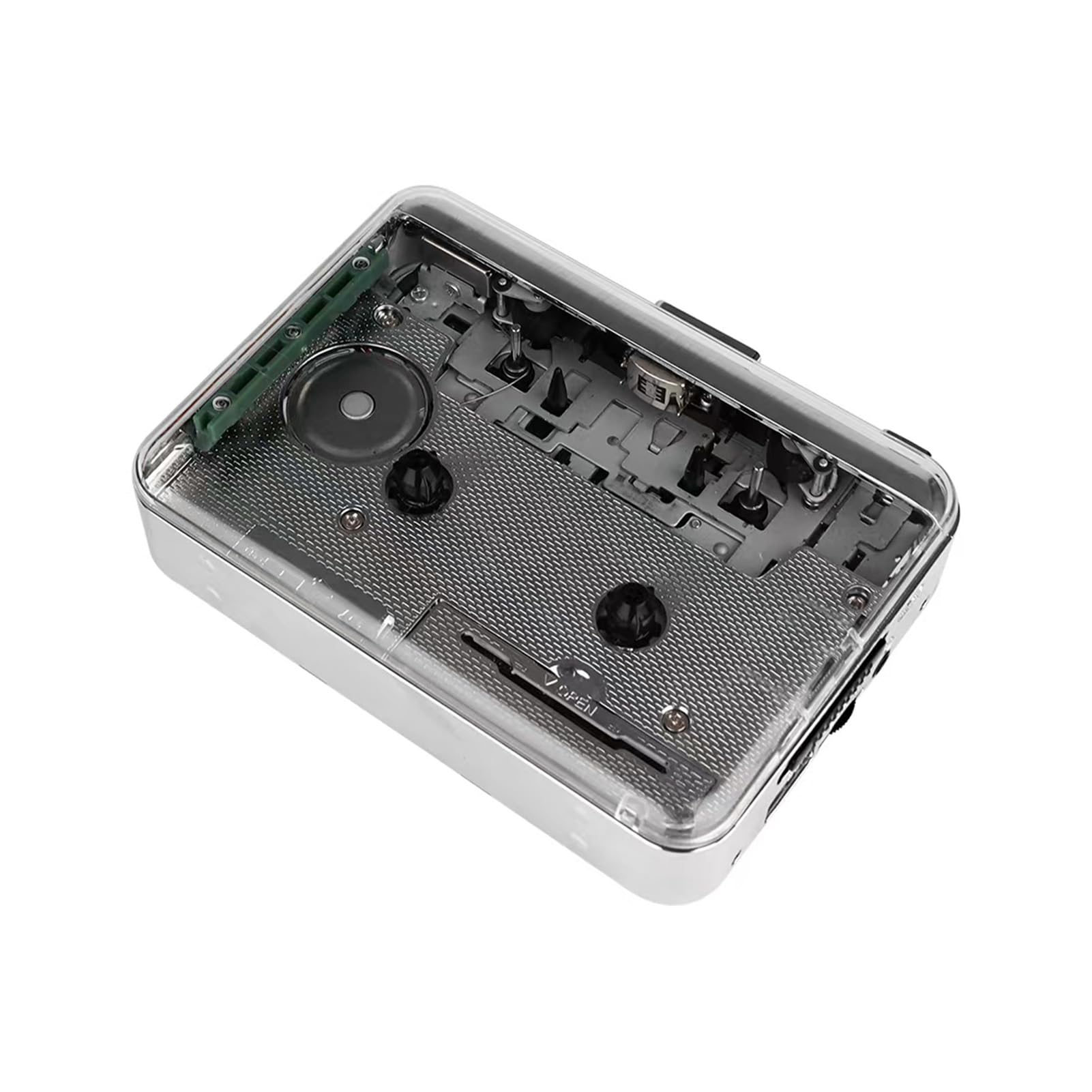 Dwukanałowy Stereofoniczny Przenośny Przezroczysty Konwerter MP3 Odtwarzacz Kasetowy USB2.0, Czysta jakość Dźwięku, łatwy Transfer, Lekka Konstrukcja, Mocne Odtwarzanie Dźwięku,