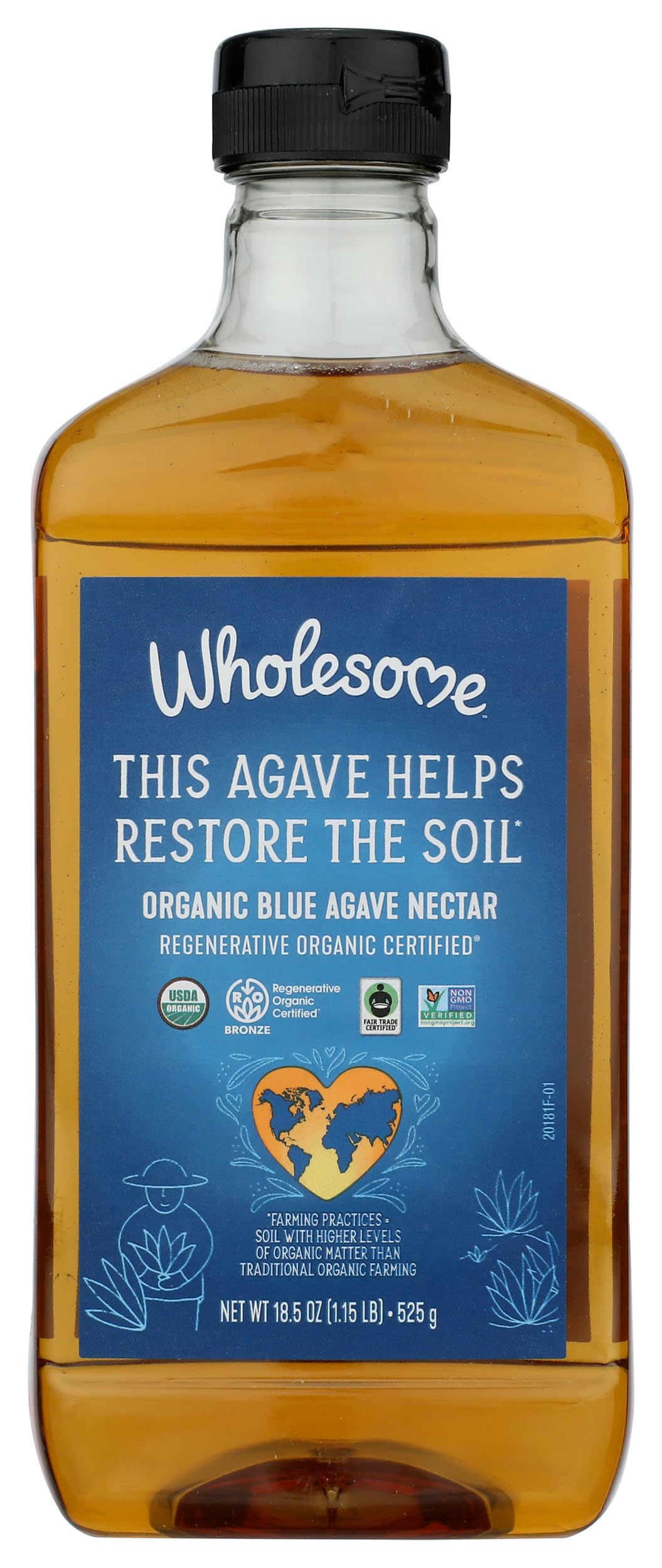 WHOLESOME Organic Blue Agave Nectar, 18.5 OZ