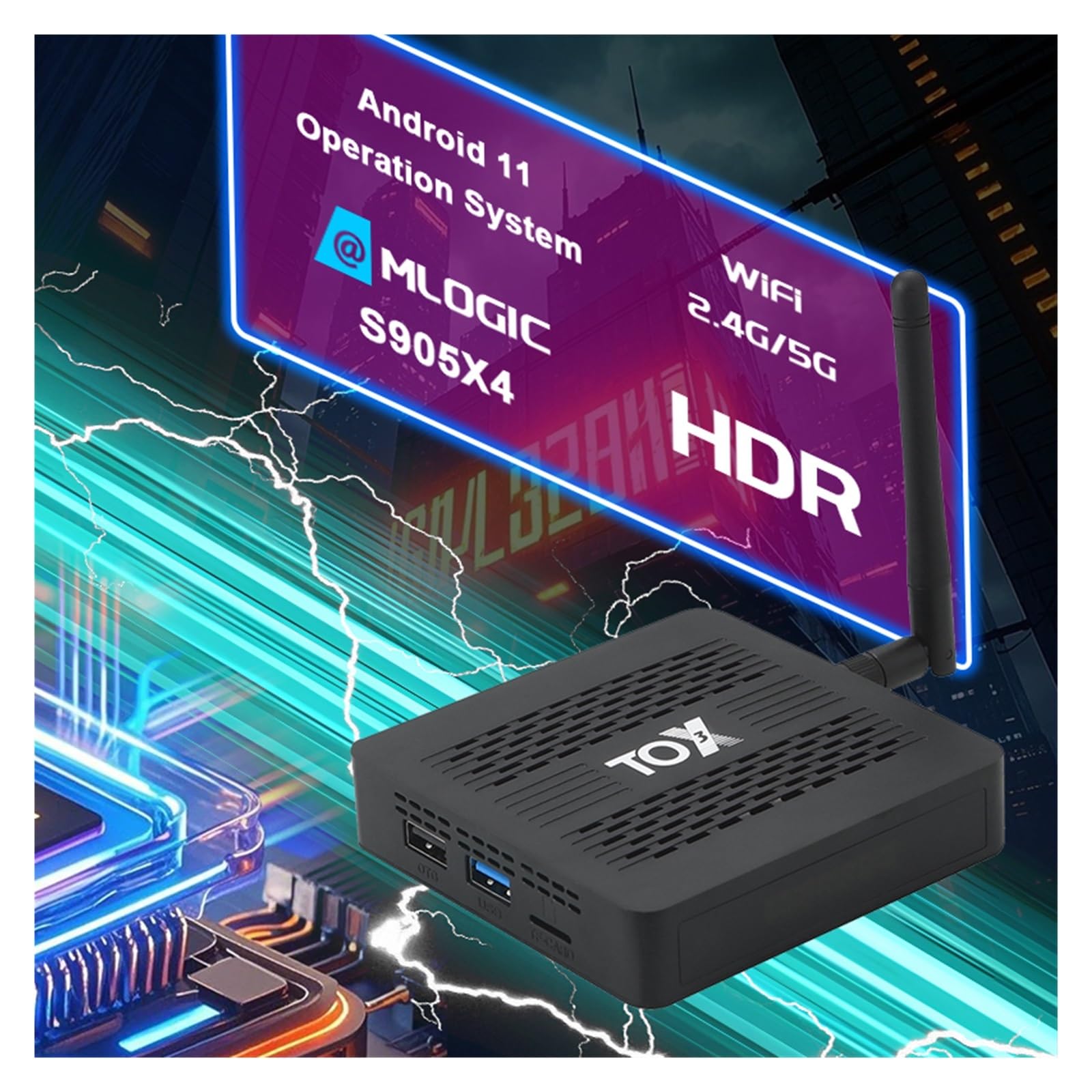 1 szt. UGOOS TOX3 Smart TV Box