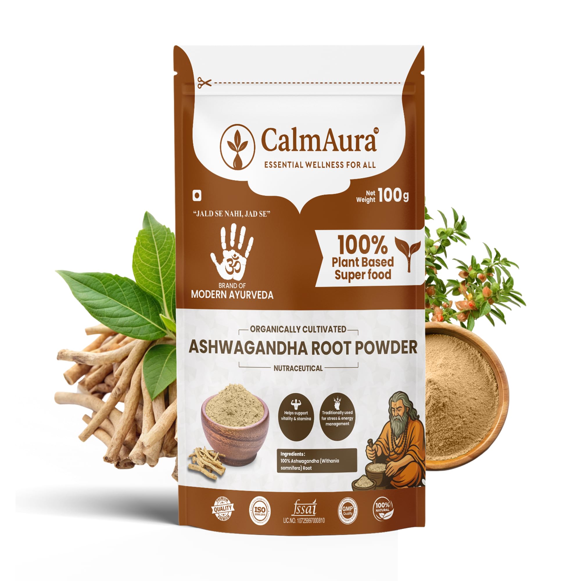 CalmAura Stevia Leaf Powder 100% Natural Zero Calorie Sweetener | Herbal Sugar Substitute for Diabetic & Weight Management | Plant Based Organic Stevia rebaudiana | Sugar Free Healthy Alternative — Amazon image 11