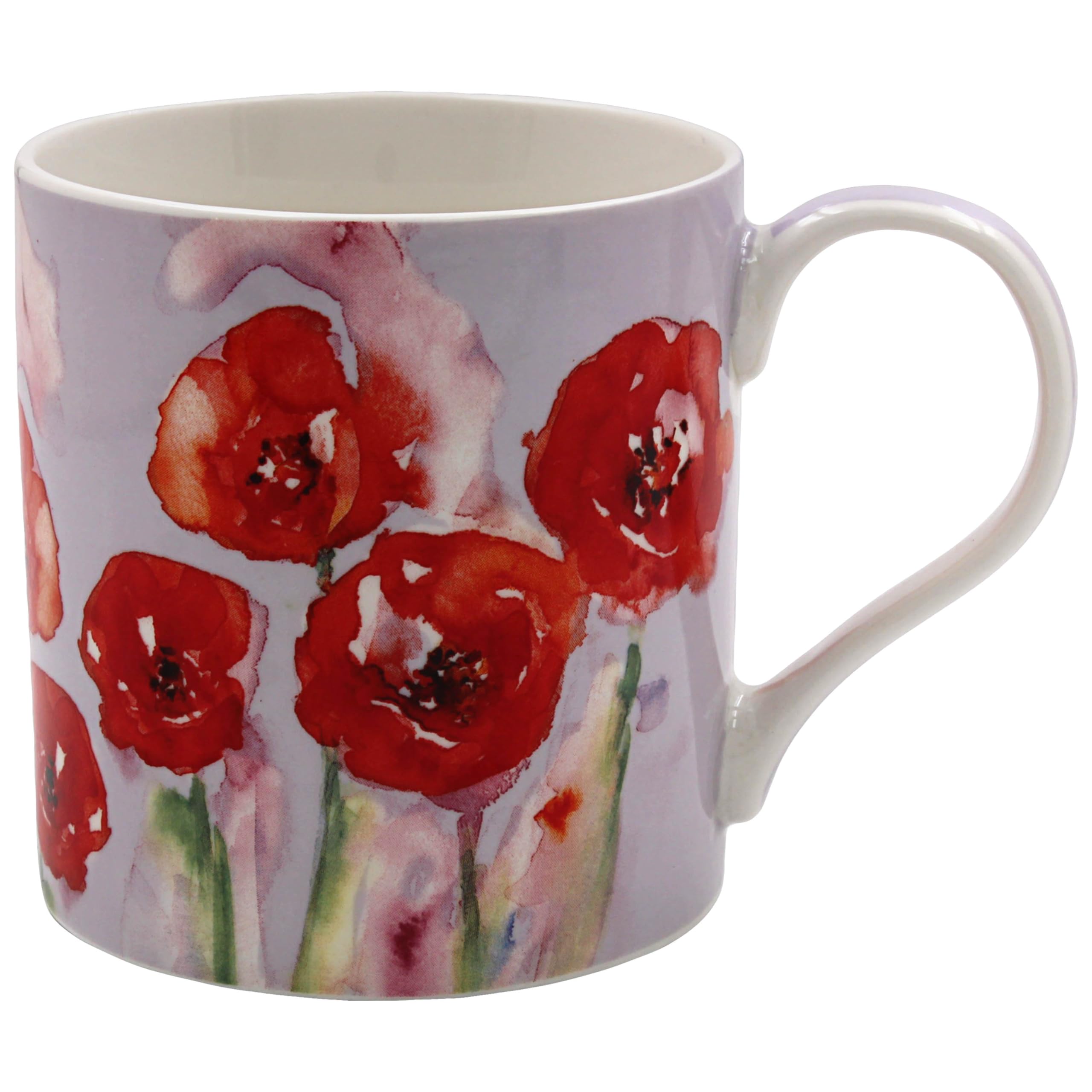 The Leonardo Collection Poppy Mug Jennifer Rose Gallery for Hot & Cold Drinks | Durable Coffee Cups for Home & Office | Comfortable & Easy-to-Hold Coffee Mugs for Beverages & Daily Use