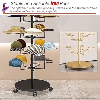 要問い合せ♥️ハット好きなあなたへ♥️帽子　ハット　収納グッズ　２色 帽子スタンド かんたん便利な帽子スタンド 3個セット ハット