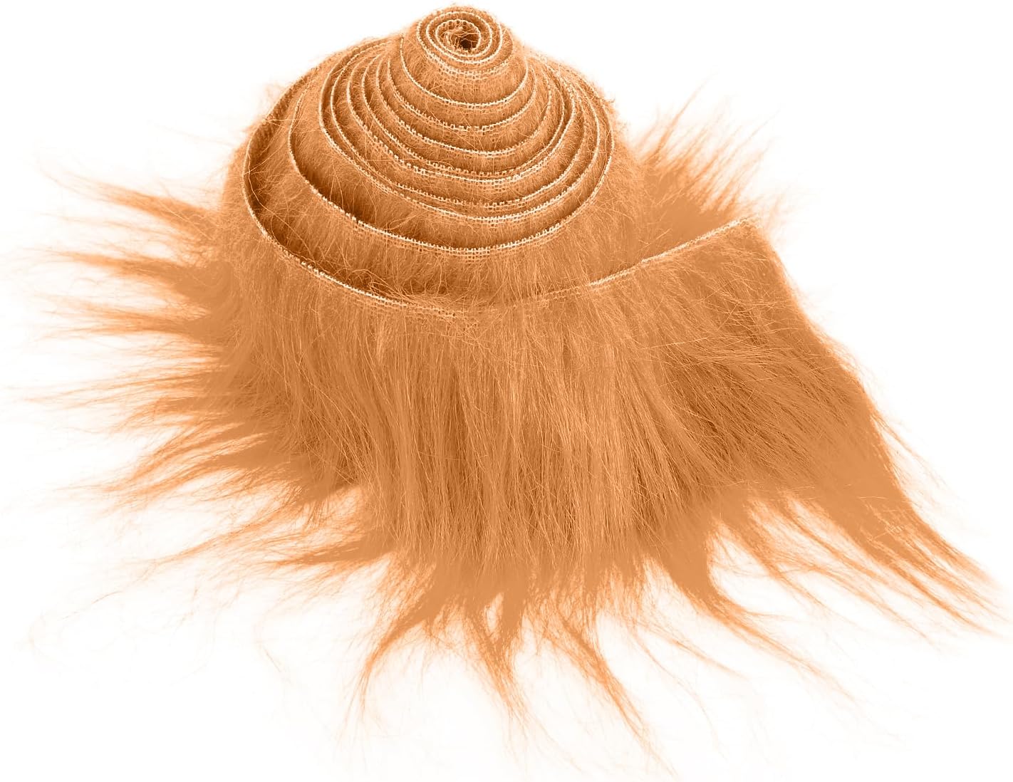 Lusofie 1Pc Shaggy Faux Fur Precut Strips 2x60inch Plush Brown Fur Fabric Fluffy Craft Fur for Gnomes Beard Santa Claus Hair Dwarf Christmas Decoration Cosplay Costume DIY Craft