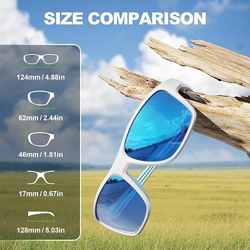 Miniatura 2 de Gafas de sol deportivas polarizadas para hombres y mujeres, ideales para golf, pesca, ciclismo, correr, béisbol, protección UV400