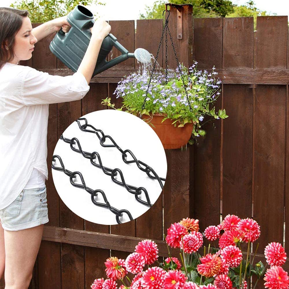 Chaîne Suspension Fleurs 500 Cm Alwaiiz - Métal Avec Crochets Pour Pots, Oiseaux & Décorations